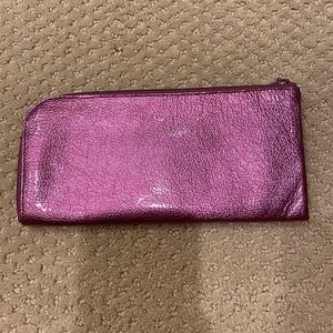 Pink glitter wallet, NWOT